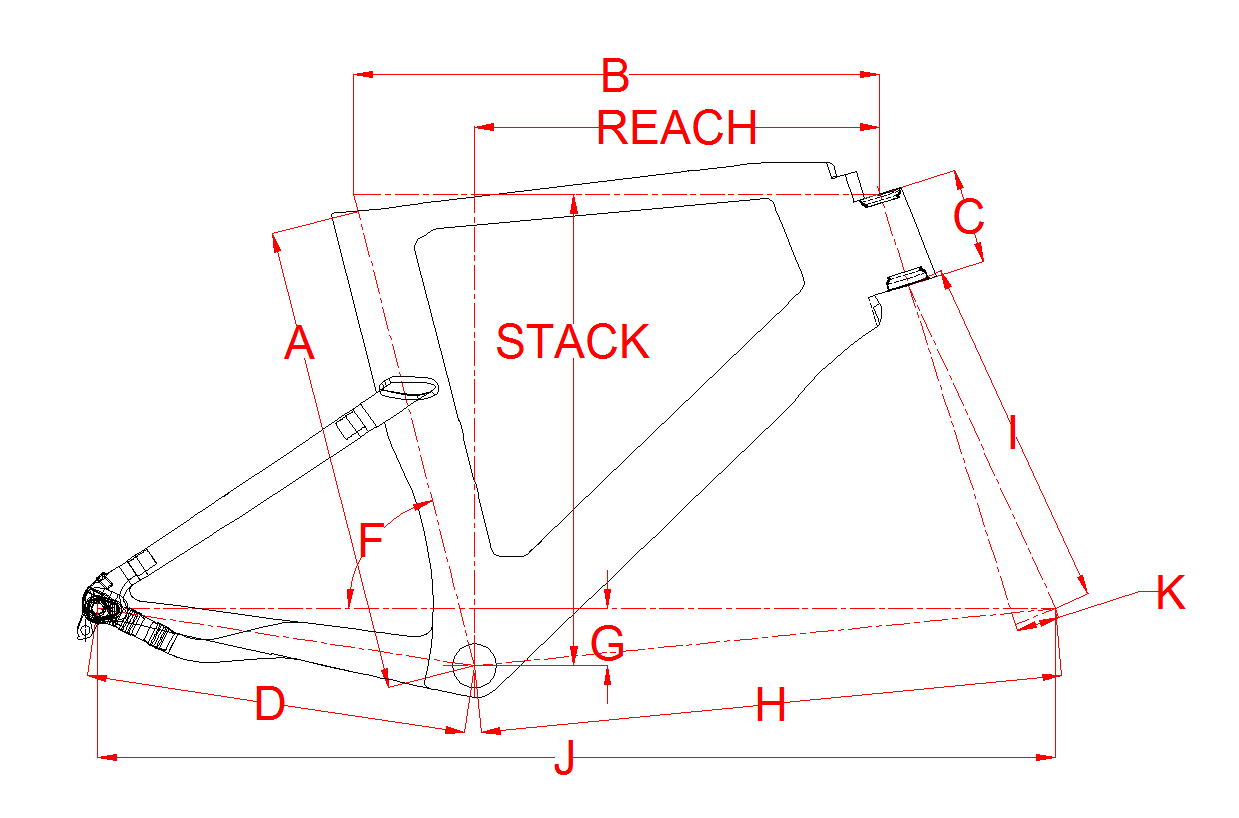 Carbon Fiber Triathlon Bike Frame