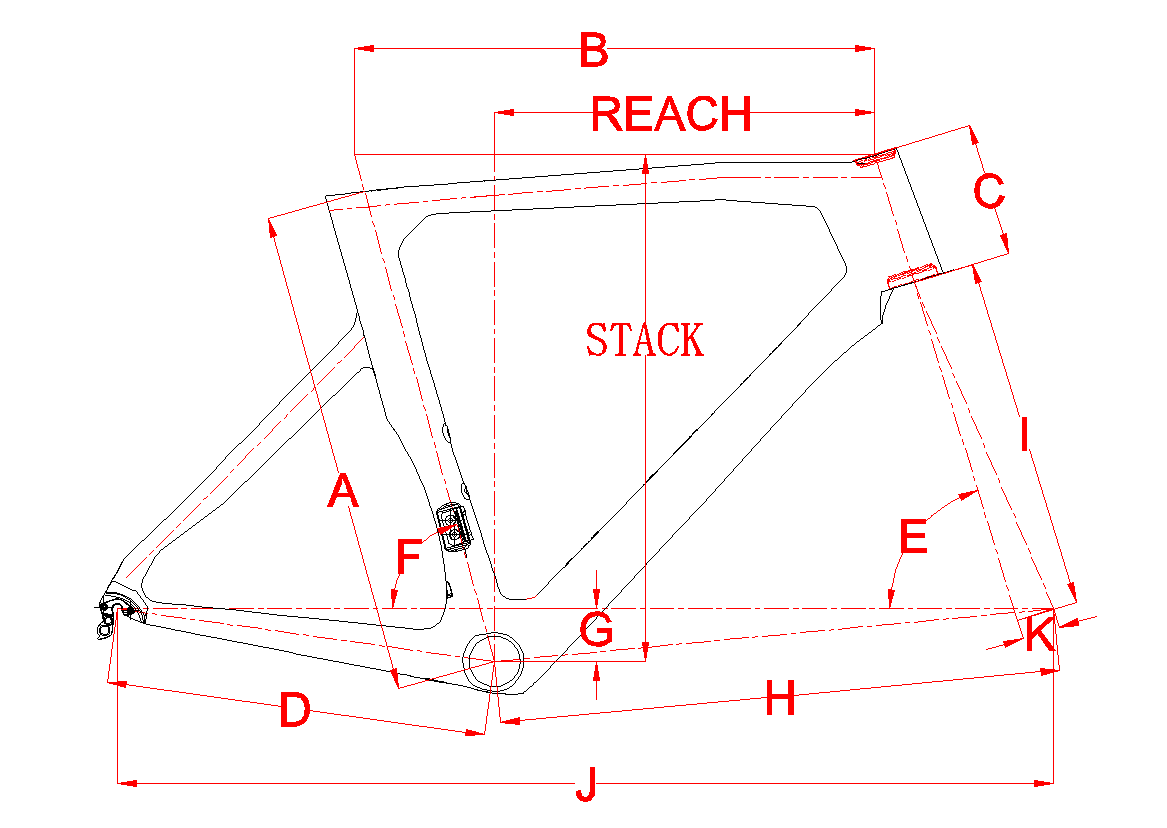 Aerodynamic Road Bike Frame